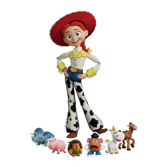 Jessie Toy Story Cardboard Cutout Party Decorations With Six Mini Party Supplies Height 134cm