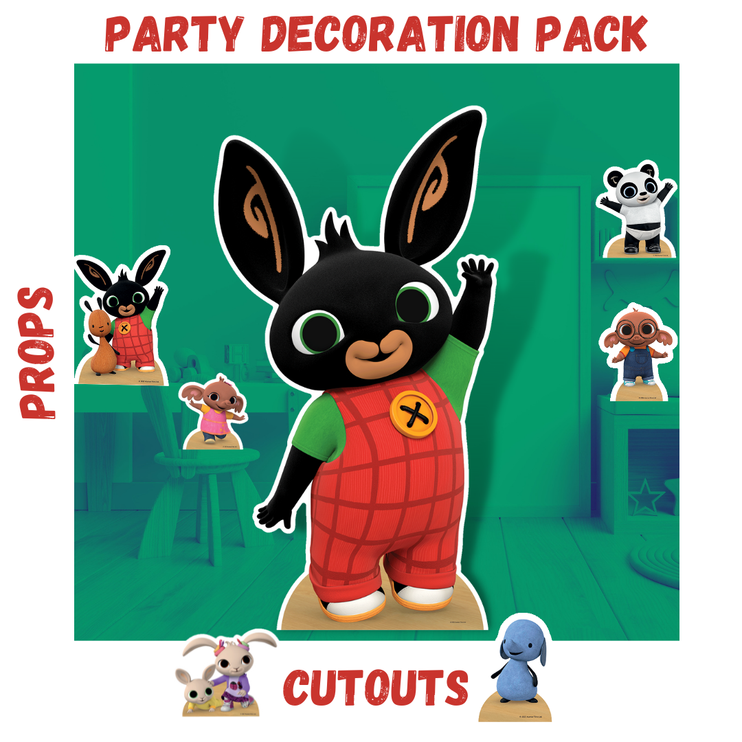 Bing Party Pack Cardboard Cutout Party Decorations With Six Mini Party Supplies Height 135cm