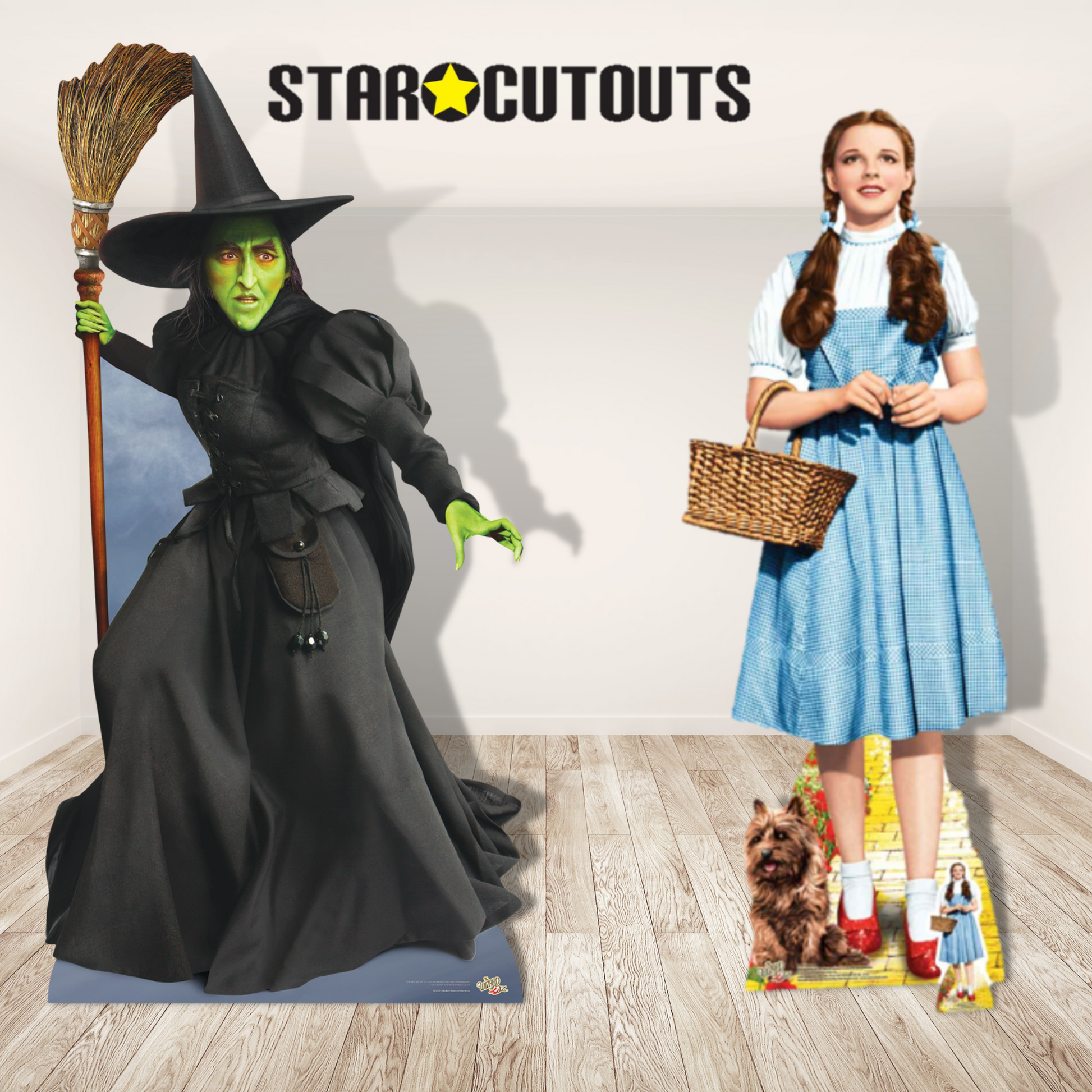 SC972 Dorothy Follow the Yellow Brick Road The Wizard of Oz Cardboard Star Cutouts