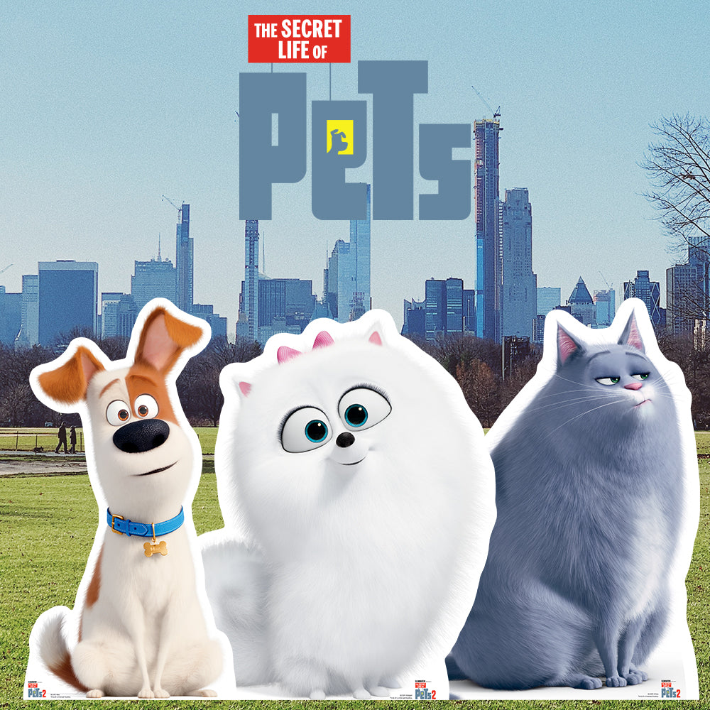 SC1374 Gidget Fluffy White Dog Secret Life of Pets Cardboard Cut Out Height 78cm 