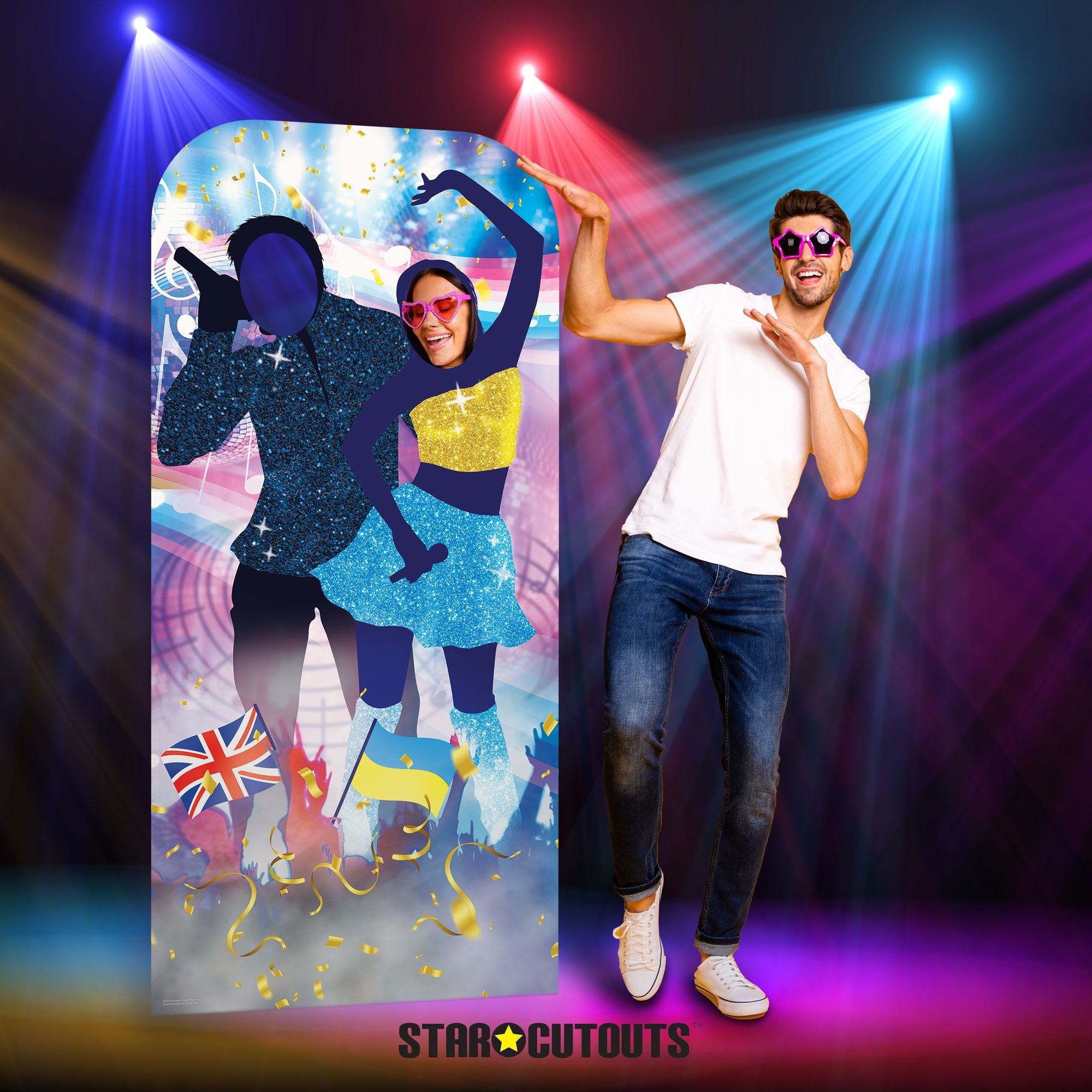 Song Contest Stand In – Star Cutouts