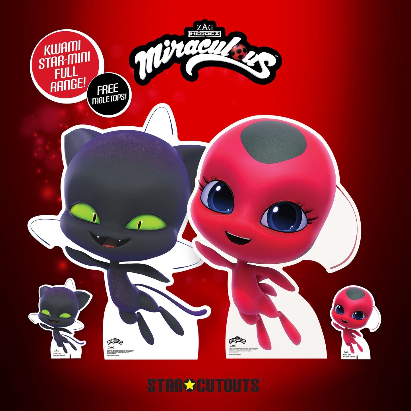 Plagg Kwami (Miraculous Ladybug) Official Small + Mini Cardboard