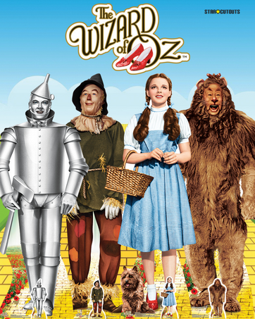 SC973 The Cowardly Lion from The Wizard of Oz Cardboard Cut Out Height 164cm 