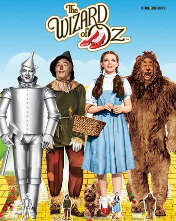 SC976 Wizard of OZ Stand-In Emerald City Cardboard Cut Out Height 130cm 