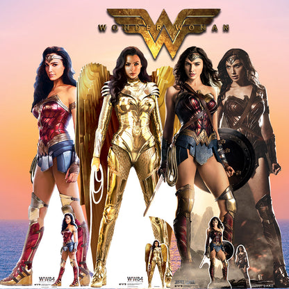 SC1672 Wonder Woman Gold Armour WW84 Cardboard Cut Out Height 186cm 