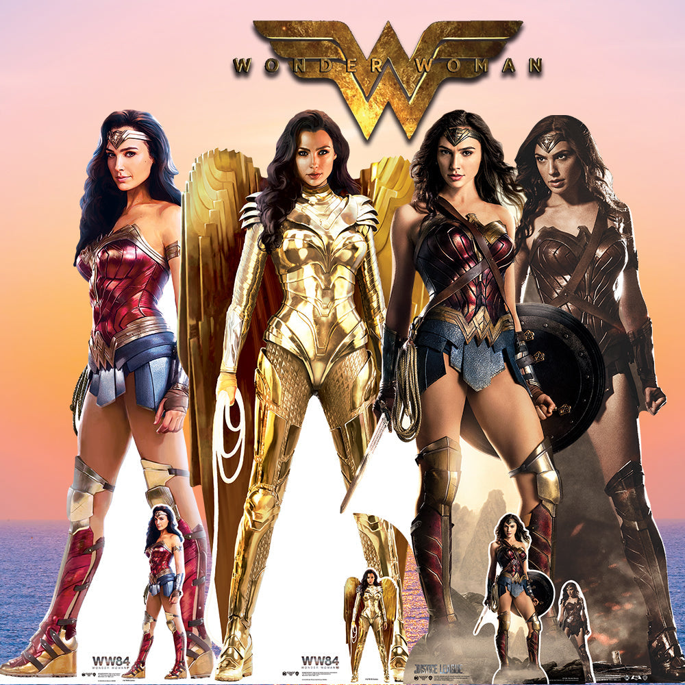 SC1646 Wonder Woman Justice League Shield Cardboard Cut Out Height