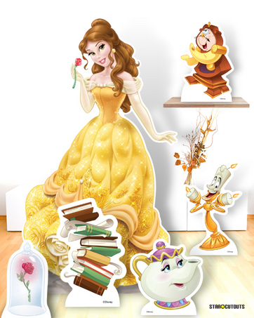 Belle Cardboard Cutout Party Decorations With Six Mini Party Supplies Height 134cm