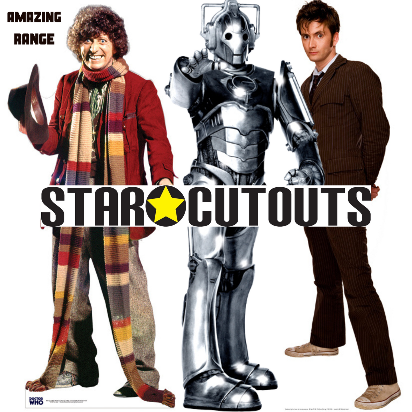 The Three Doctors 50th Anniversary Special Cardboard Cut Out Height 183cm