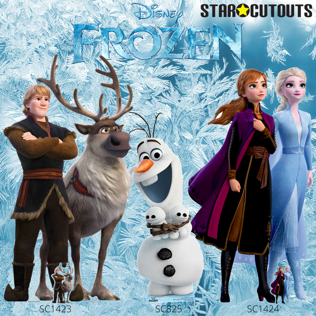 SC760 Frozen Stand-In Adult Size Cardboard Cut Out Height 188cm
