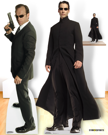 SC4114 Neo Matrix Keanu Reeves Cardboard Cut Out Height 187cm