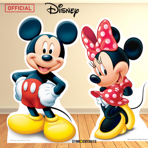 SC601 Mickey Mouse Party With Balloons  Cardboard Cut Out Height 129cm
