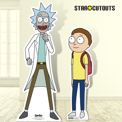SC4312 Morty Smith Small - Rick and Morty Star Mini  Cardboard Cut Out Height 92cm 