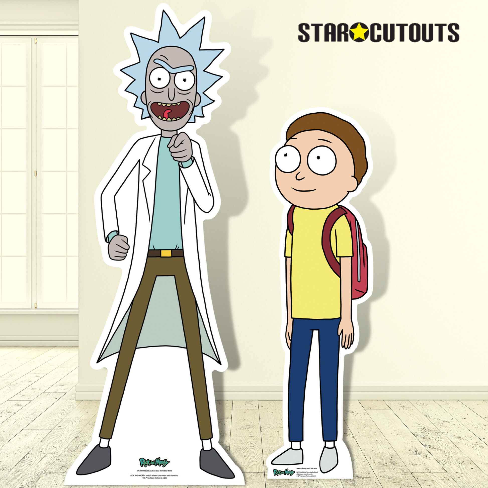 SC4311 Rick Sanchez Small - Rick and Morty Star Mini  Cardboard Cut Out Height 93cm 