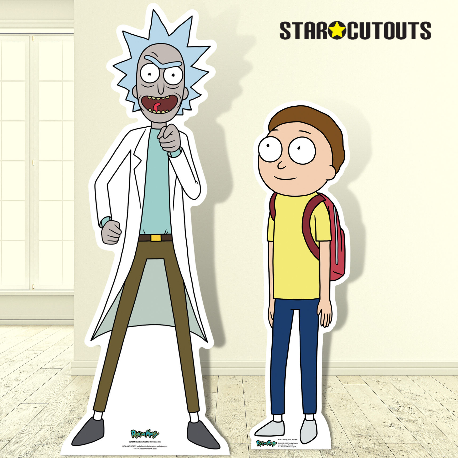 SC4178 Rick Christmas Surprise Rick And Morty Cardboard Cut Out Height 127cm 